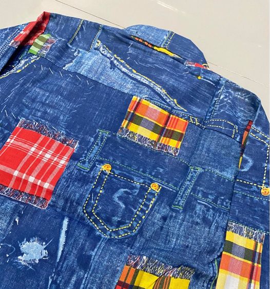 70’s Levis Bandana Shirt Big E ไซร์เด็กโต รูปที่ 8