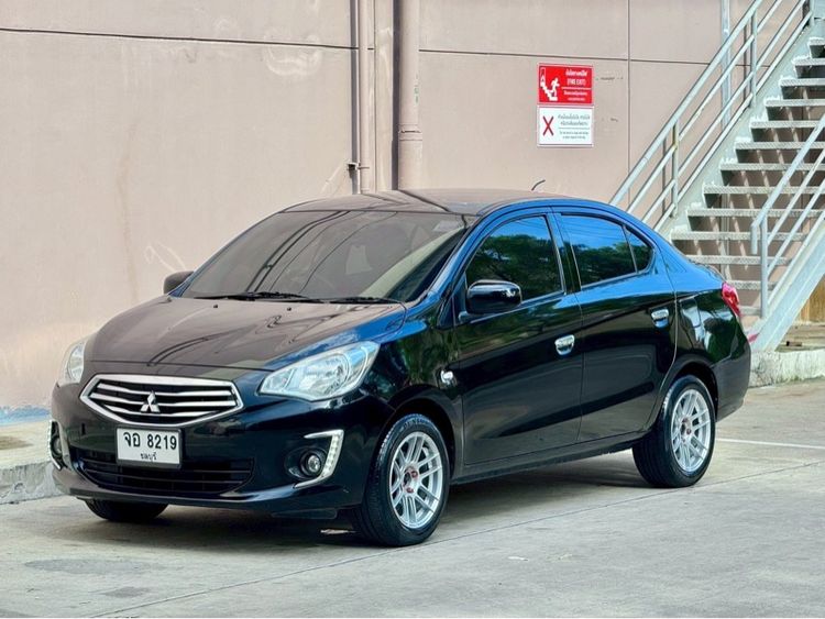 Mitsubishi Attrage 2018 1.2 GLX Sedan เบนซิน ไม่ติดแก๊ส เกียร์อัตโนมัติ ดำ รูปที่ 3