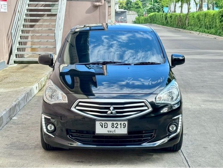Mitsubishi Attrage 2018 1.2 GLX Sedan เบนซิน ไม่ติดแก๊ส เกียร์อัตโนมัติ ดำ รูปที่ 2