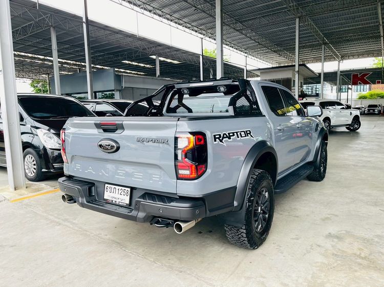 Ford Ranger 2023 Raptor 3.0L V6 Twin-Turbo EcoBoost 4x4 Pickup เบนซิน ไม่ติดแก๊ส เกียร์อัตโนมัติ เทา รูปที่ 3