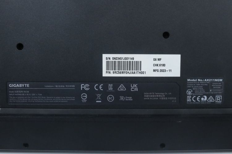 GIGABYTE G6 Core i7-13620H.RTX4050 RAM16.512GB  รูปที่ 15