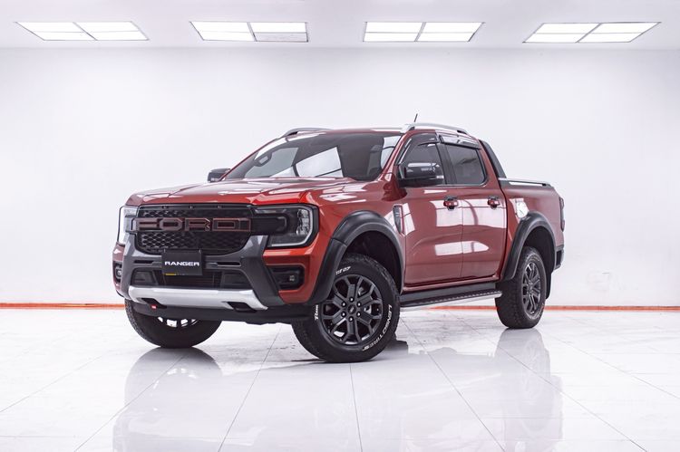 รถ Ford Ranger 2.0 Turbo Hi-Rider Wildtrak สี ส้ม