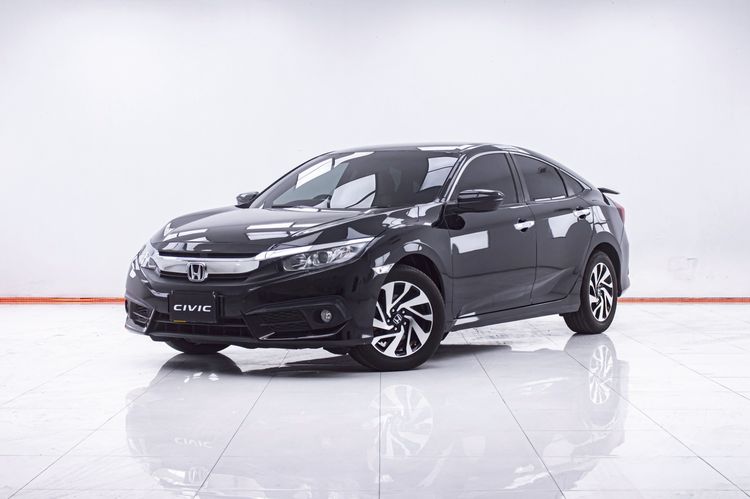 Honda Civic 2017 1.8 EL i-VTEC Sedan เบนซิน ไม่ติดแก๊ส เกียร์อัตโนมัติ ดำ