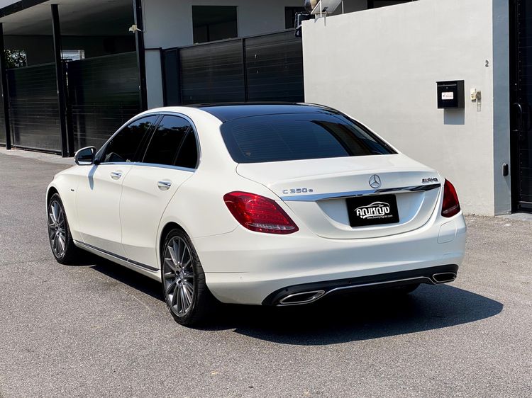 Mercedes-Benz C-Class 2017 C350 Sedan ปลั๊กอินไฮบริด (PHEV) ไม่ติดแก๊ส เกียร์อัตโนมัติ ขาว รูปที่ 4
