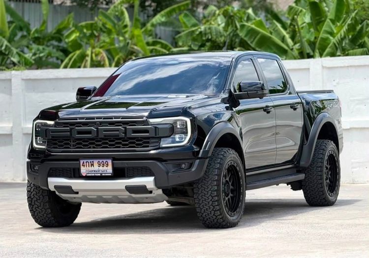 Ford Ranger 2022 Raptor 3.0L V6 Twin-Turbo EcoBoost 4x4 Pickup เบนซิน ไม่ติดแก๊ส เกียร์อัตโนมัติ ดำ รูปที่ 3