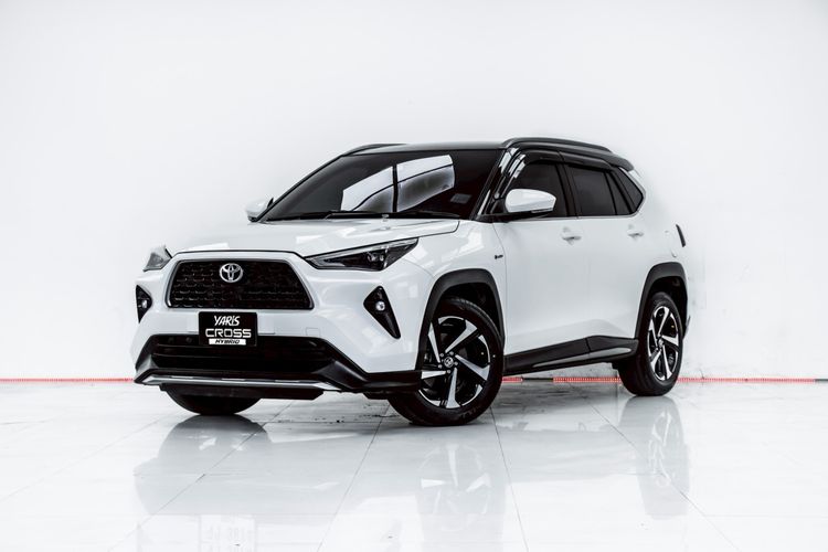 รถ Toyota Yaris Cross 1.5 HEV Premium สี ขาว