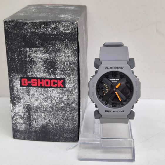 Casio G-SHOCK GA-2300-8A สีเทา เข็มส้ม Module 5725 กันน้ํา 200M มีกล่อง มือสอง