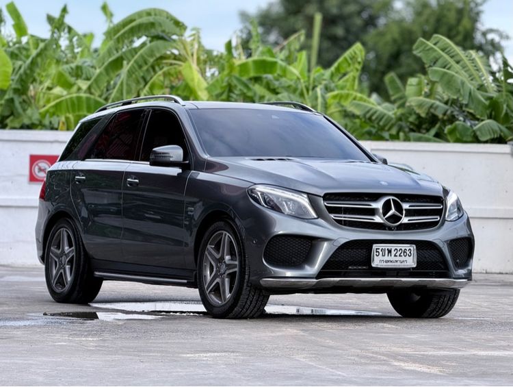 Mercedes-Benz GLE-Class 2017 GLE500 Utility-car ปลั๊กอินไฮบริด (PHEV) ไม่ติดแก๊ส เกียร์อัตโนมัติ เทา
