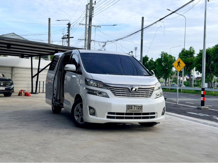 Toyota Vellfire 2010 2.4 V Utility-car เบนซิน ไม่ติดแก๊ส เกียร์อัตโนมัติ ขาว