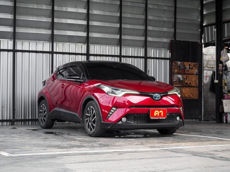Toyota C-HR 2018 1.8 Hybrid Hi Utility-car ไฮบริด ไม่ติดแก๊ส เกียร์อัตโนมัติ แดง รูปที่ 2