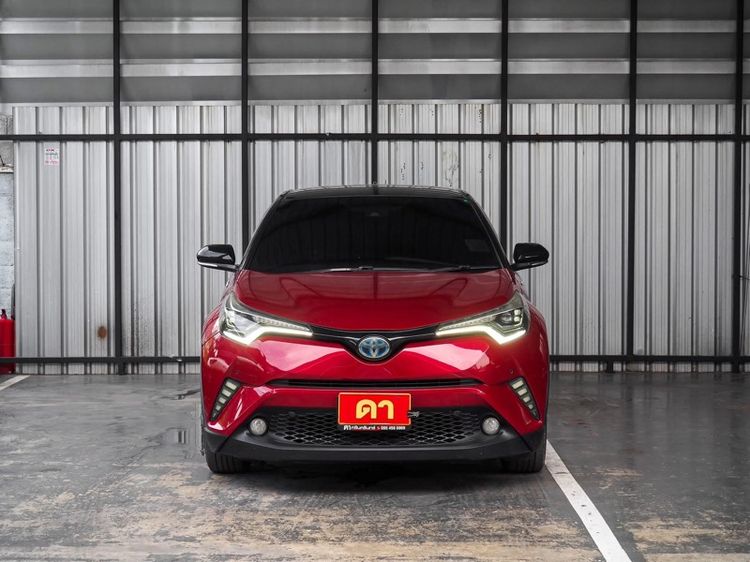 Toyota C-HR 2018 1.8 Hybrid Hi Utility-car ไฮบริด ไม่ติดแก๊ส เกียร์อัตโนมัติ แดง รูปที่ 3