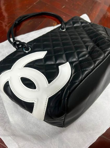 งาน hi end  CHANEL Cambon Line CC Logo Tote Bag ของใหม่  รูปที่ 3