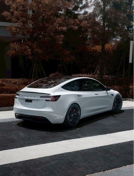 Tesla Model-3 2024 Long Range 4WD Sedan ไฟฟ้า ไม่ติดแก๊ส เกียร์อัตโนมัติ ขาว รูปที่ 4