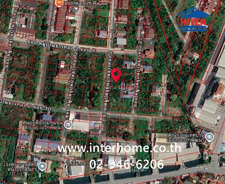 ที่ดินเปล่า 60 ตร.ว. หมู่บ้านธารทอง 2 ใกล้ตลาดธารทอง ซอยวัดลาดปลาดุก ถนนกาญจนาภิเษก บางบัวทอง นนทบุรี รูปที่ 3