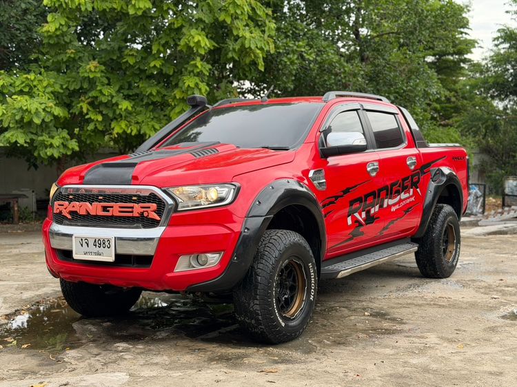 Ford Ranger 2016 2.2 Hi-Rider XLT Pickup ดีเซล ไม่ติดแก๊ส เกียร์อัตโนมัติ แดง รูปที่ 3