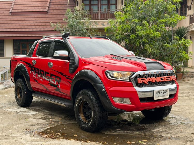Ford Ranger 2016 2.2 Hi-Rider XLT Pickup ดีเซล ไม่ติดแก๊ส เกียร์อัตโนมัติ แดง