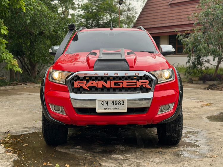 Ford Ranger 2016 2.2 Hi-Rider XLT Pickup ดีเซล ไม่ติดแก๊ส เกียร์อัตโนมัติ แดง รูปที่ 2