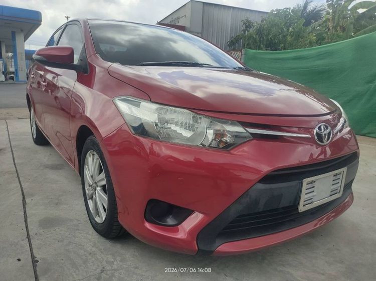 Toyota 2015 Sedan เบนซิน ไม่ติดแก๊ส เกียร์อัตโนมัติ แดง รูปที่ 2