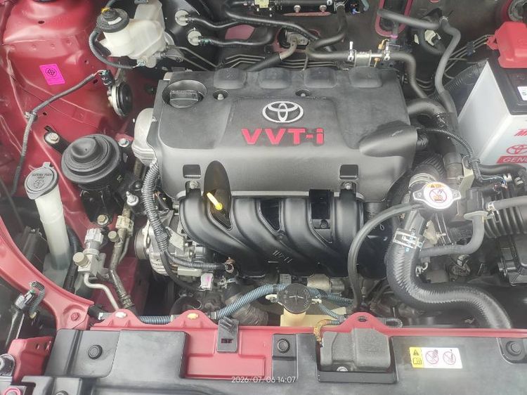 Toyota 2015 Sedan เบนซิน ไม่ติดแก๊ส เกียร์อัตโนมัติ แดง รูปที่ 3