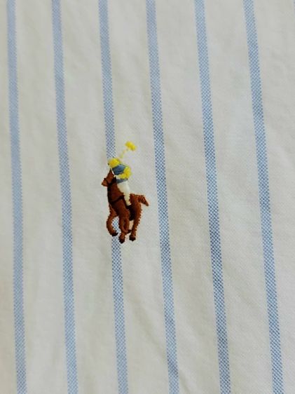 Polo Ralph Lauren Custom Fit Striped Oxford Shirt รูปที่ 4