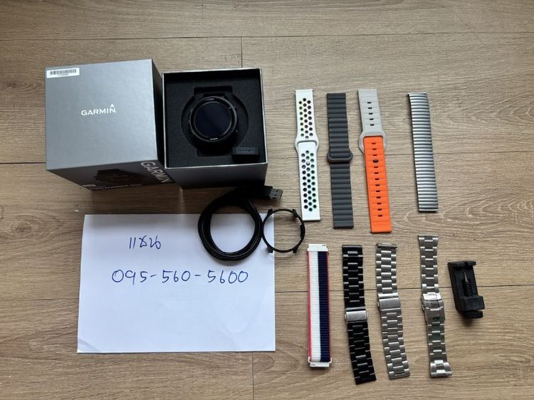 garmin forerunner 955 Solar สภาพ90% ขึ้น  จอไม่มีรอย แถมสายนาฬิกา 8 เส้นแค่สายก็ 2,000 แล้ว +เคส สายแท้ไม่ได้ใช้งานเลย หรือแลก APPLE WATCH S11 รูปที่ 2