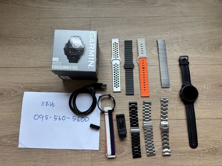 garmin forerunner 955 Solar สภาพ90% ขึ้น  จอไม่มีรอย แถมสายนาฬิกา 8 เส้นแค่สายก็ 2,000 แล้ว +เคส สายแท้ไม่ได้ใช้งานเลย หรือแลก APPLE WATCH S11