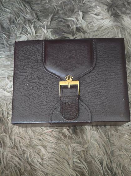กล่องนาฬิกา Vintage Rolex 71.00.08 Day Date Men's Wristwatch Box Swiss Leather หนังน้ำตาล