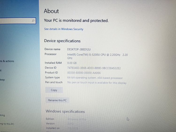 Asus X555L I5 Gen 5 Ram 8 มีการ์ดจอ แบตดี ใช้งานได้ดี ราคาถูกใจ รูปที่ 4