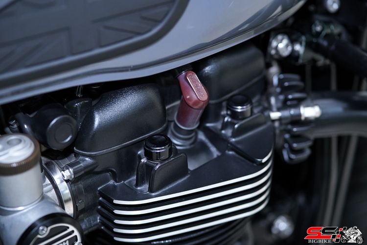 Triumph Bonneville Bobber Black ปี2018 Custom หล่อๆลงตัว ของแต่งเพียบ ราคาเร้าใจ รูปที่ 9