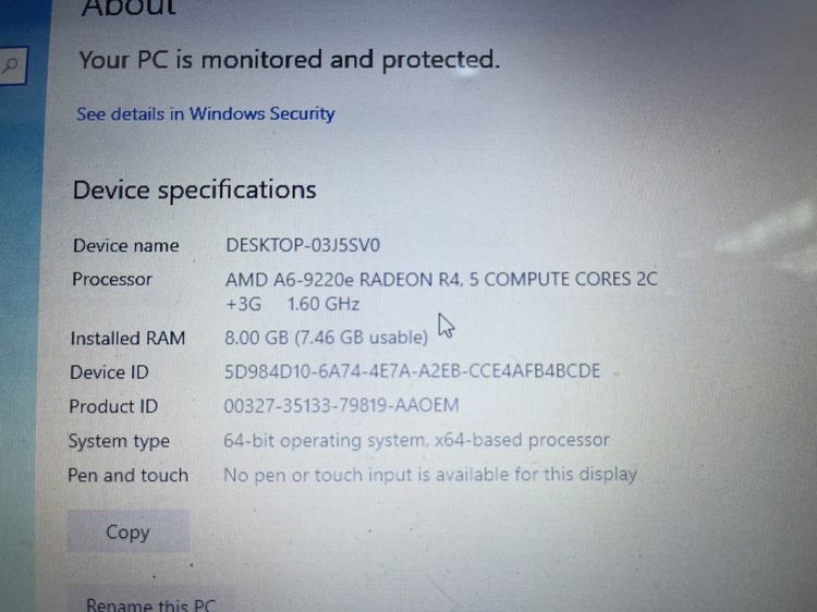 acer aspire 3 A314-41 AMD A6 Ram 8 สวย แบตนาน ใช้งานได้ดี ราคาถูกใจ รูปที่ 3