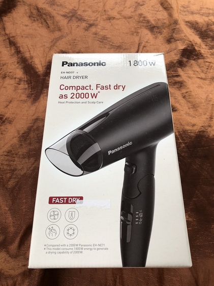 ไดร์เป่าผม Panasonic รุ่น EH-ND37 1800W (Fast Dry 2000W) พับเก็บได้ สภาพ 100% [ของแท้ มือ 1]