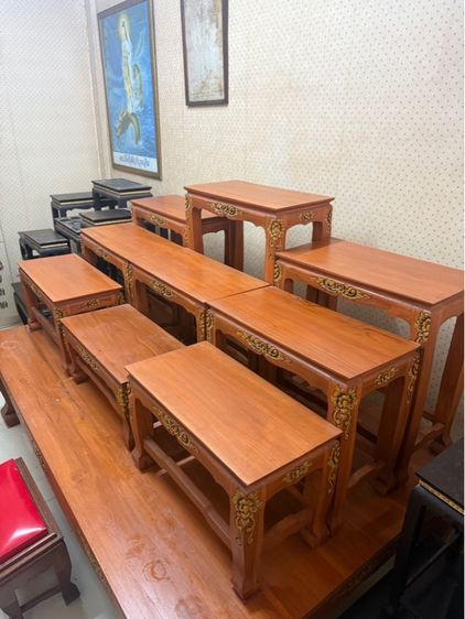 โต๊ะหมู่ ไม้สัก ขนาด175x96cm รูปที่ 3