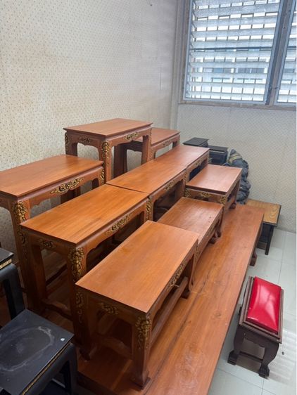 โต๊ะหมู่ ไม้สัก ขนาด175x96cm รูปที่ 4