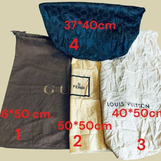 อื่นๆ หญิง อื่นๆ ขายถุงผ้าแบรนด์เนมแท้ Gucci, Fendi, Louis Vuitton,มีหลายขนาดหลายราคา