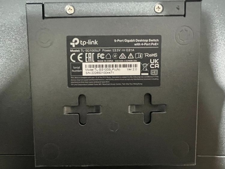 Tp link TL-SG1005LP สวิตช์ 5-Port Gigabit Desktop Switch with 4-Port PoE+