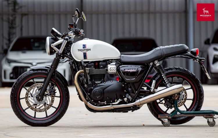Triumph Streettwin900 ปี2018 สีขาวหายาก วิ่งน้อย7,000km. ใหม่มาก รูปที่ 3