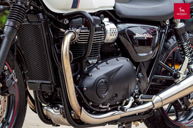 Triumph Streettwin900 ปี2018 สีขาวหายาก วิ่งน้อย7,000km. ใหม่มาก รูปที่ 10