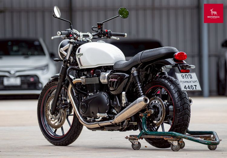 Triumph Streettwin900 ปี2018 สีขาวหายาก วิ่งน้อย7,000km. ใหม่มาก รูปที่ 4