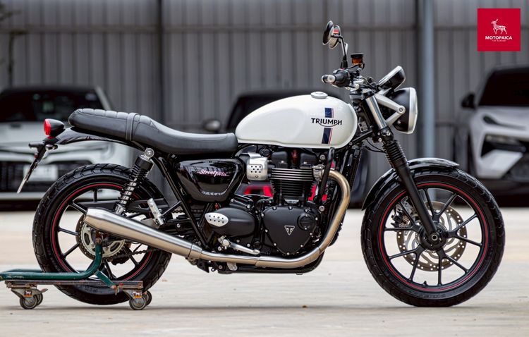 Triumph Streettwin900 ปี2018 สีขาวหายาก วิ่งน้อย7,000km. ใหม่มาก รูปที่ 2