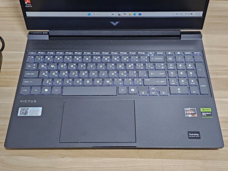 HP Victus Gaming Ryzen7 7445Hs+Ram16DDR5+ RTX 30506Gb+15.6" FHD IPS+เครื่องสวย ประกันศูนย์ รูปที่ 3