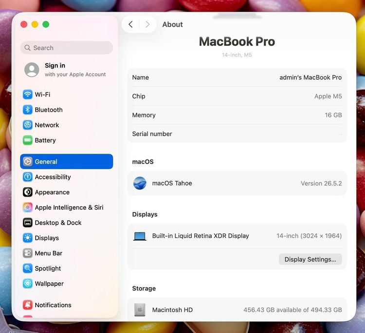 MacBook Pro 14-inch M5 Ram16GB SSD512GB SpaceBlack Apple 16 April 2027 รูปที่ 12