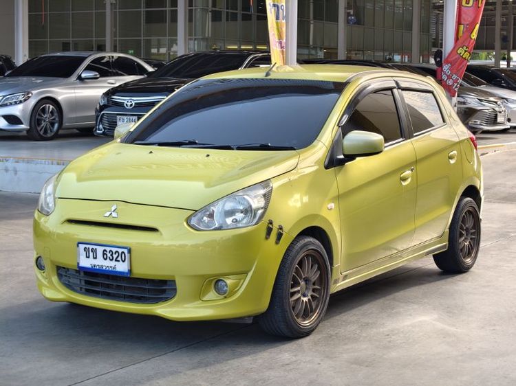 Mitsubishi Mirage 2013 1.2 GLS Sedan เบนซิน ไม่ติดแก๊ส เกียร์อัตโนมัติ เหลือง รูปที่ 3