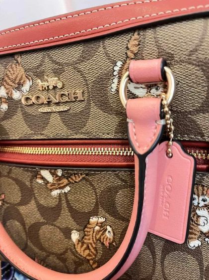 Coach Rowan Satchel หมอน10" คอลเลคชั่นลูกแมวเต้นรำ ของแท้100" รูปที่ 7
