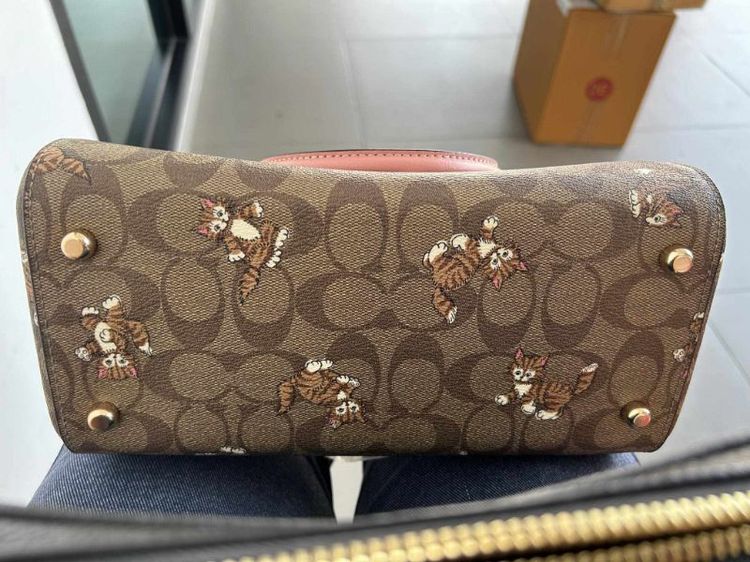 Coach Rowan Satchel หมอน10" คอลเลคชั่นลูกแมวเต้นรำ ของแท้100" รูปที่ 17