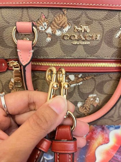 Coach Rowan Satchel หมอน10" คอลเลคชั่นลูกแมวเต้นรำ ของแท้100" รูปที่ 12