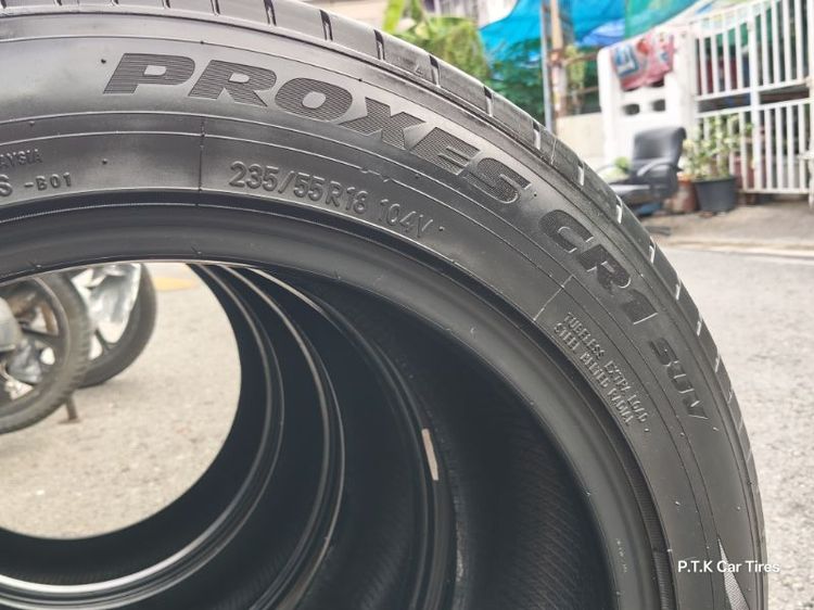 👉 TOYO PROXES CR1 SUV 👈235/55/18 ผลิตปี25 (ปีแท้ๆ💯)ดอกยางสวย เนื้อยางนิ่มๆ สดๆ ปีสดๆ ร่องยางลึก ไม่กินข้าง ขอบสวย รับน้ำหนักได้ดีเยื่ยม 104V ทนๆ ผ่านการใช้งานมาน้อยม รูปที่ 10