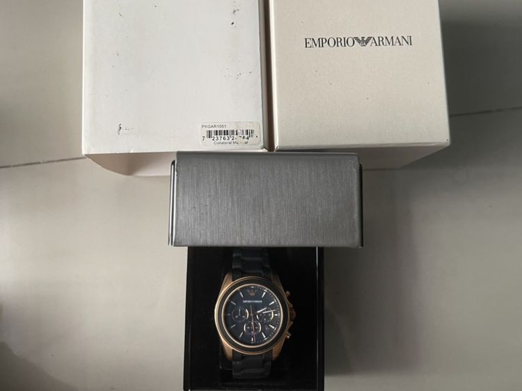 ดำ นาฬิกา emporio armani AR-6066