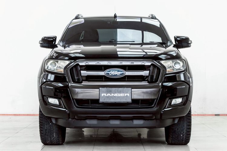 Ford Ranger 2017 2.2 Hi-Rider Wildtrak Pickup ดีเซล ไม่ติดแก๊ส เกียร์อัตโนมัติ ดำ รูปที่ 4