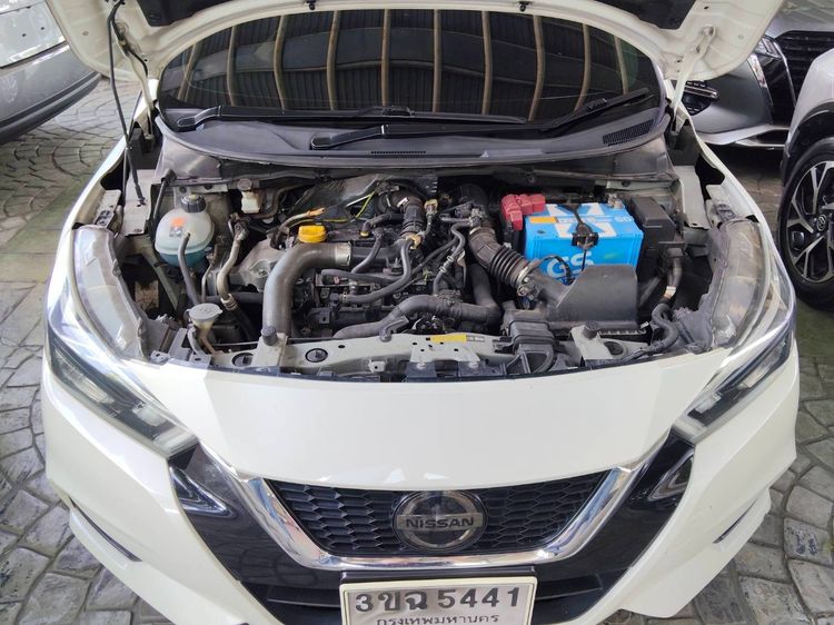Nissan Almera 2021 1.0 V Sedan เบนซิน ไม่ติดแก๊ส เกียร์อัตโนมัติ ขาว รูปที่ 2