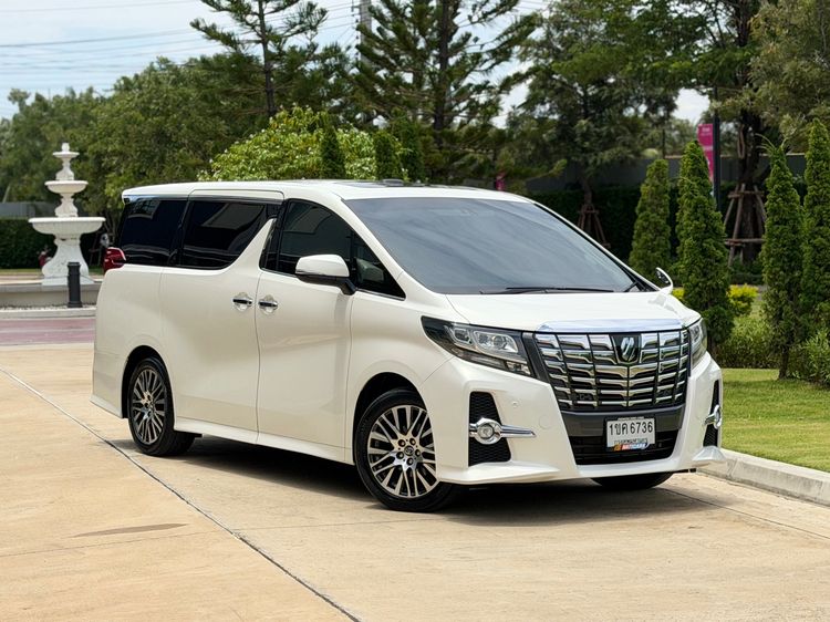 Toyota Alphard 2015 2.5 S C-Package Utility-car เบนซิน ไม่ติดแก๊ส เกียร์อัตโนมัติ ขาว รูปที่ 3